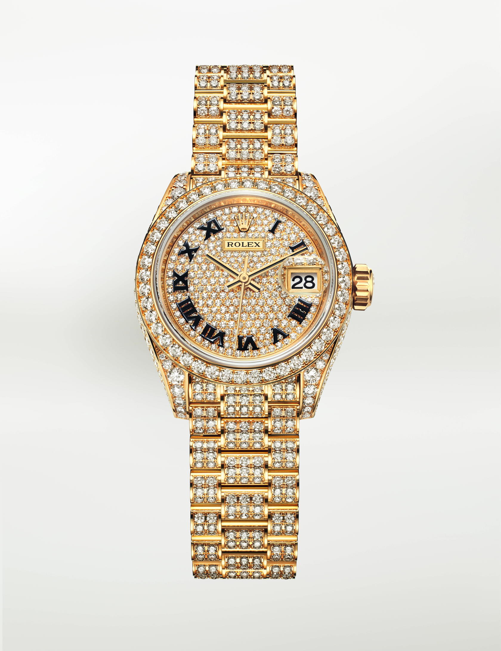 Oyster Perpetual Lady-Datejust in 18K yellow gold