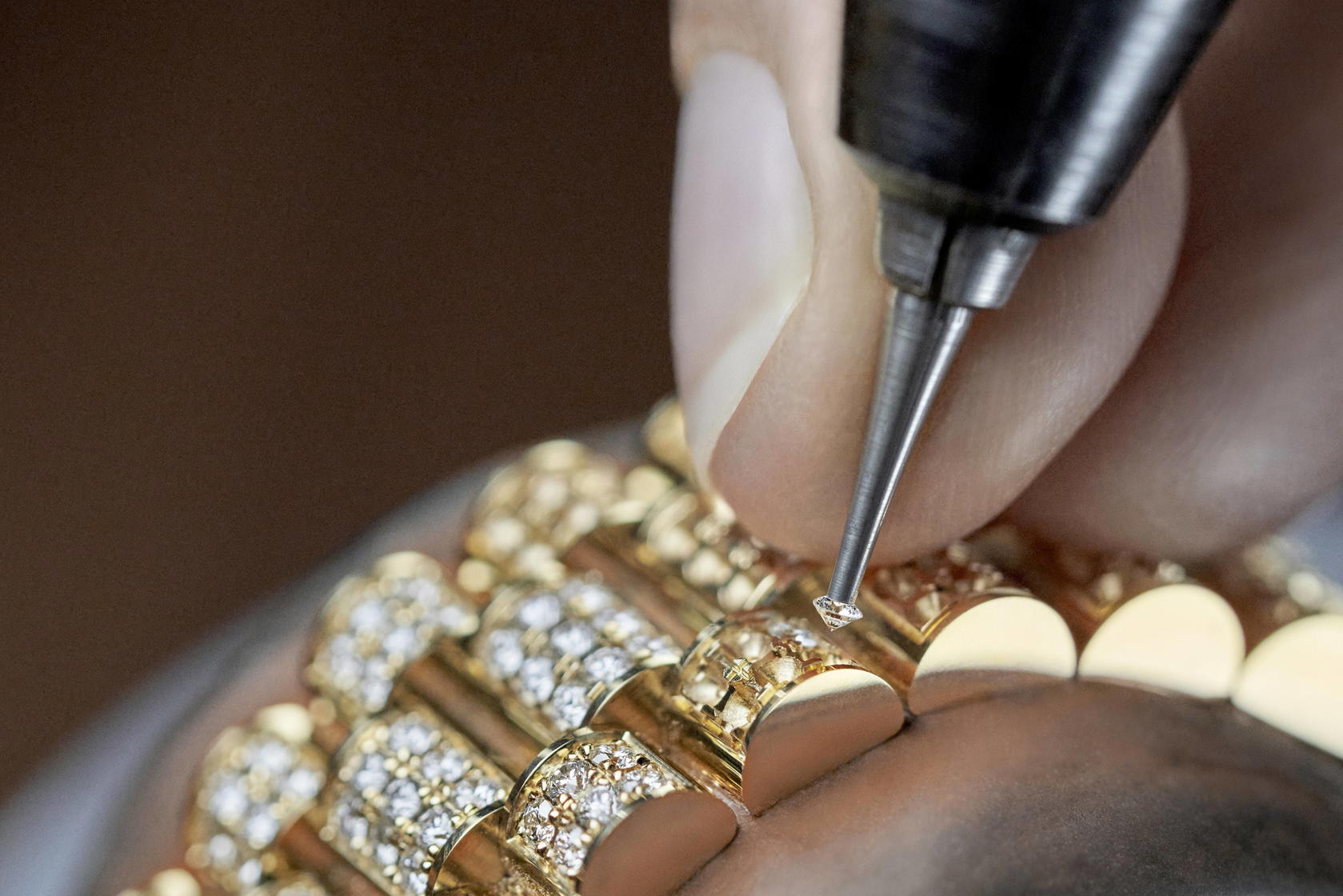 Rolex gem setting