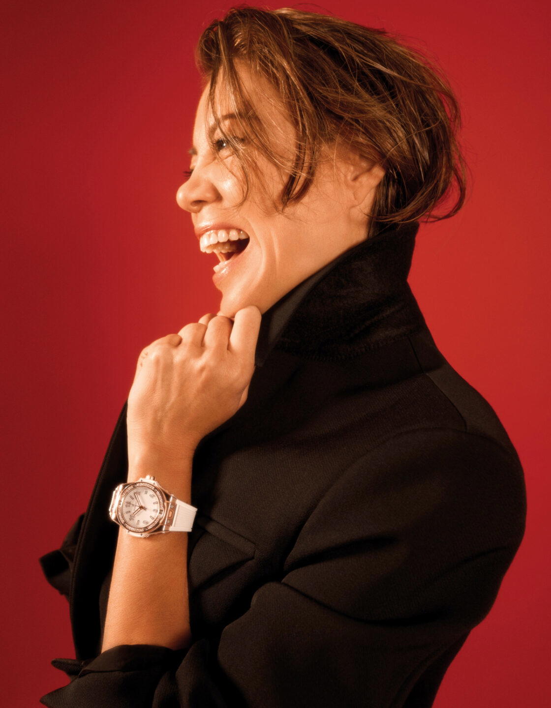 Christine Amour-Levar looking to the side