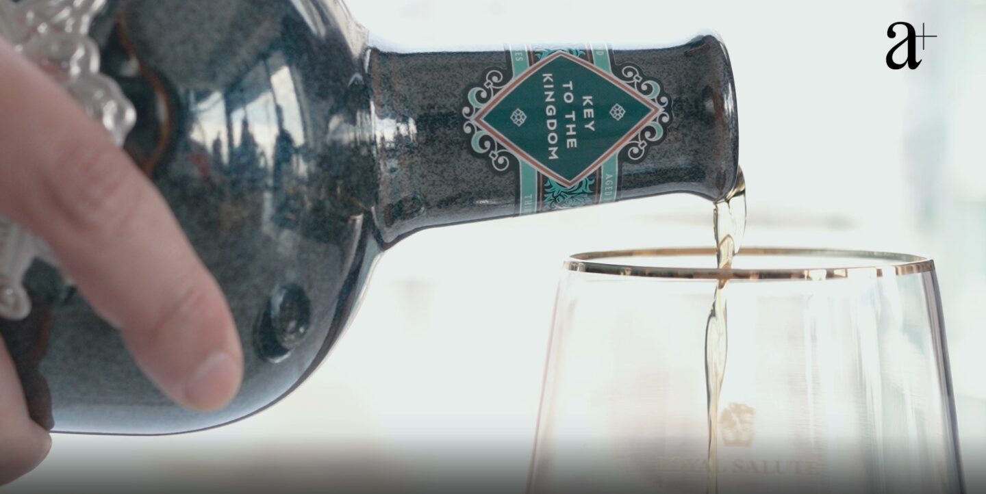 A closer look at the Royal Salute 30 Year Old Key to the Kingdom