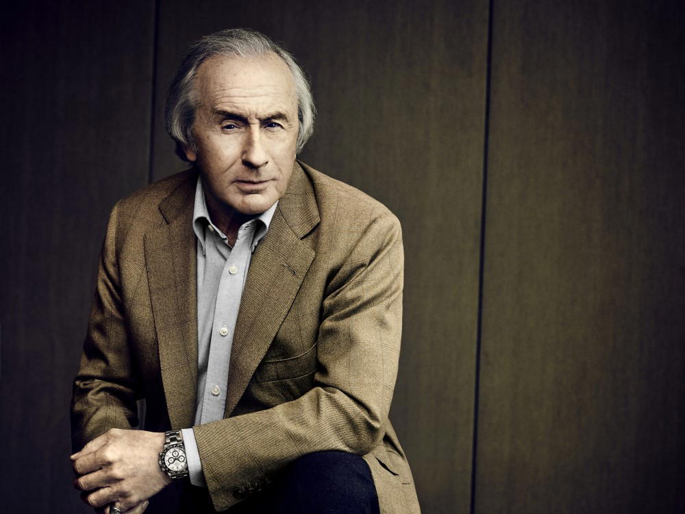 Sir Jackie Stewart wearing a Rolex Daytona