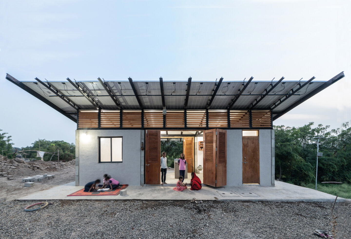 BillionBricks' Net-Zero home is integrated with solar panels, enabling it to produce more energy than it consumes