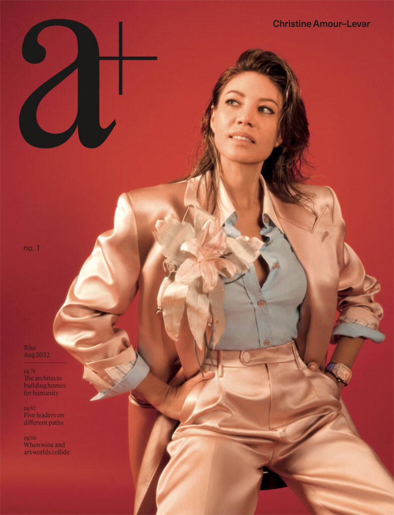 Christine Amour-Levar on the cover of a+ Singapore
