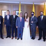 Salvador Alarcón, Herald Han, Jason Chen, H.E. Manuel Solano, Young Sil Seo, and Chen Li