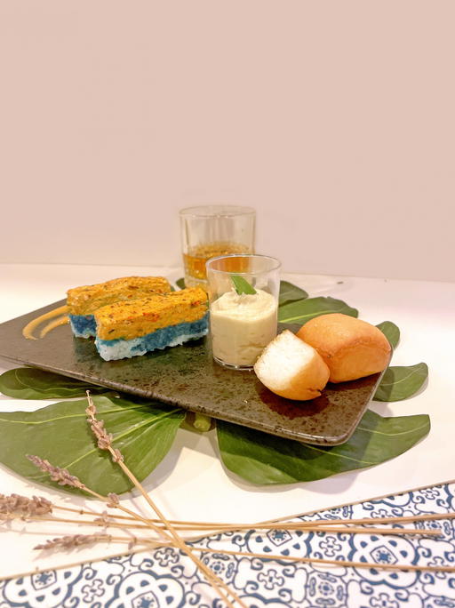 Durian pengat and Laksa kueh salat from Furama Singapore (Credit: Indie Singapore. )