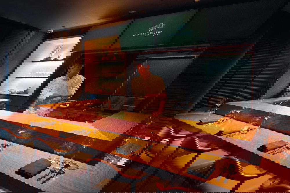 Chef Foo gets ready for service