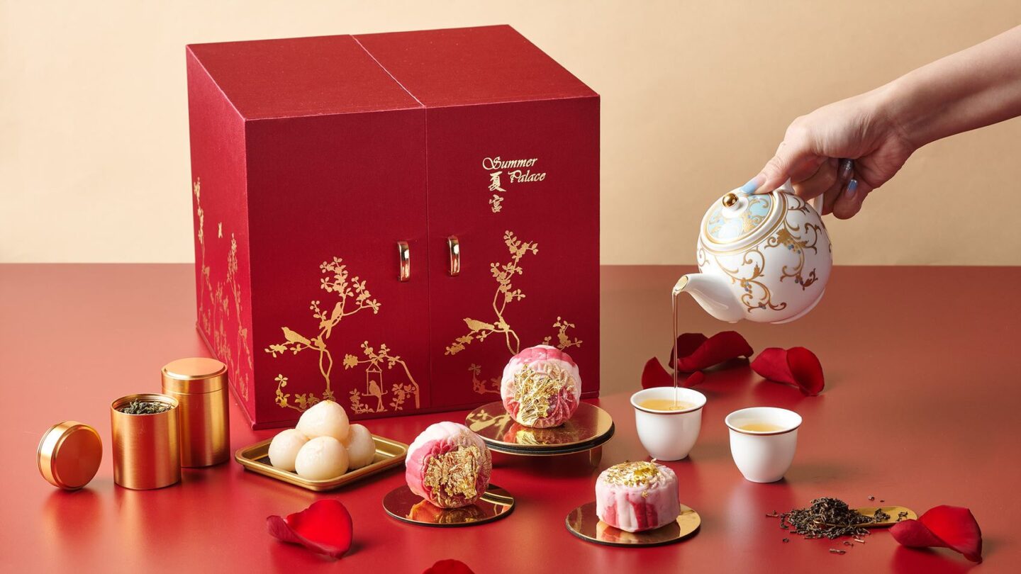 Summer Palace Lychee Rose snow-skin mooncake