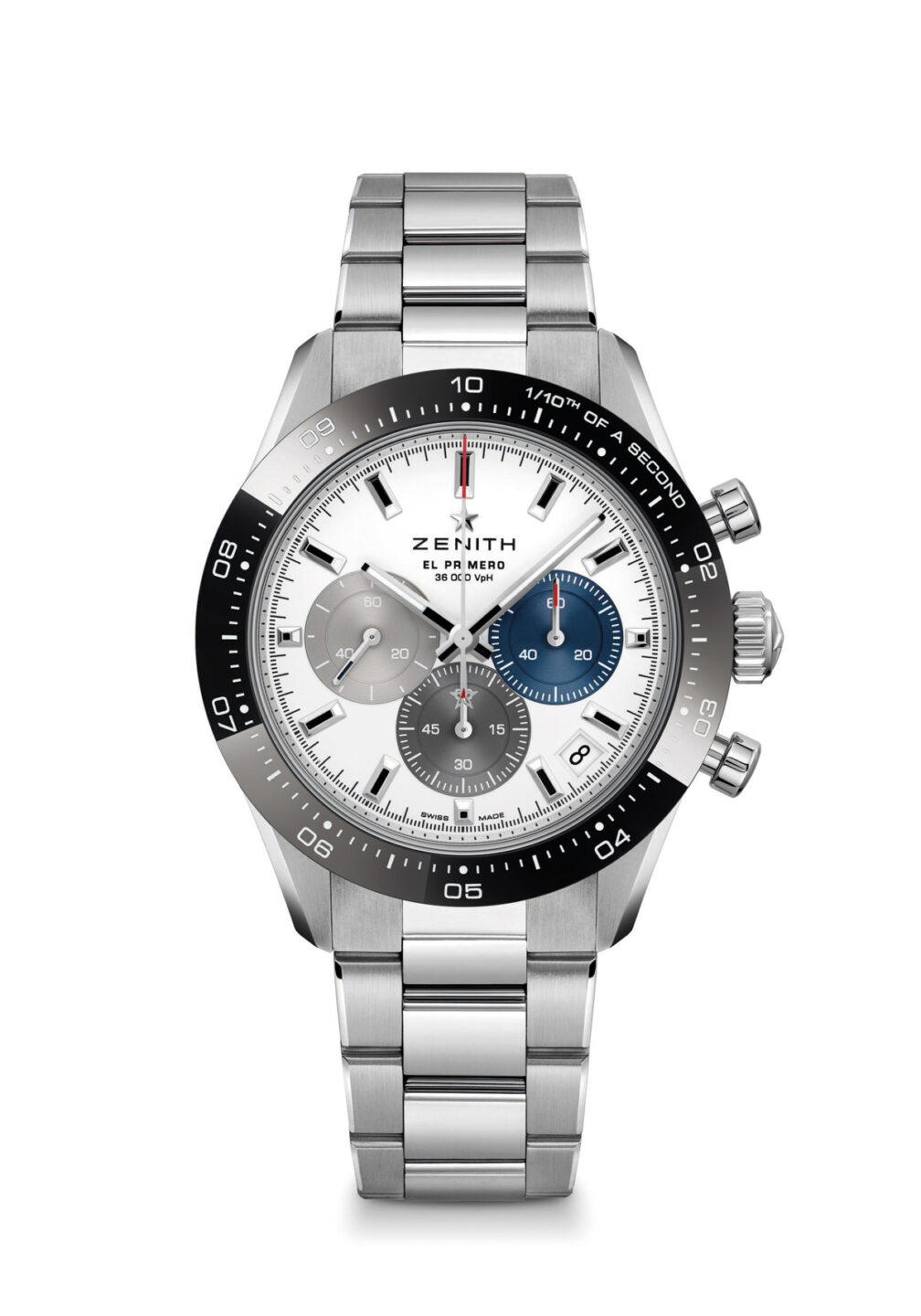 Available in several permutations, the Chronomaster Sport is inspired by past models such as the De Luca, El Primero Rainbow, and A277 (Credit: Zenith)