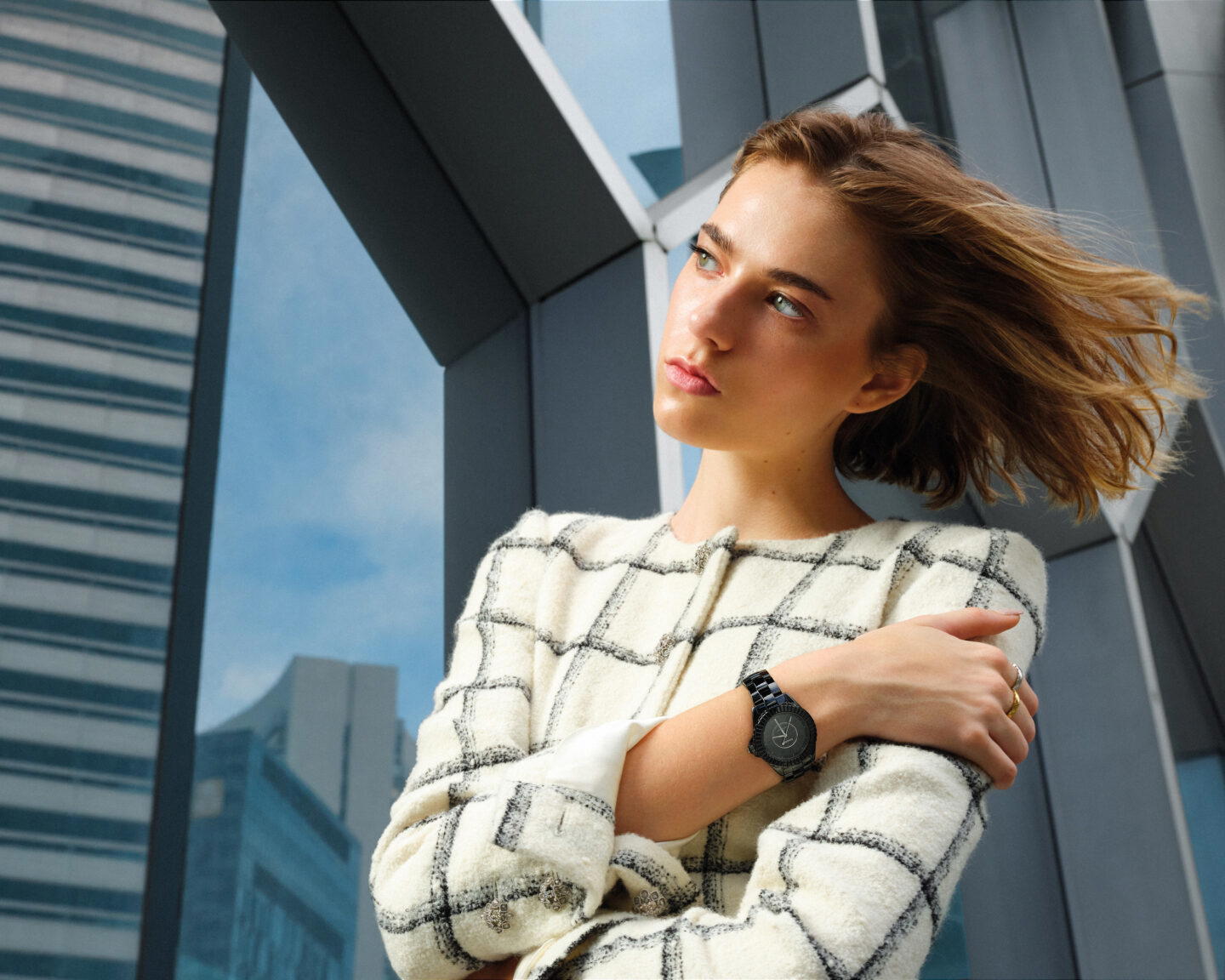 J12 Calibre 12.2 Edition 1 in highly resistant ceramic and steel with diamond