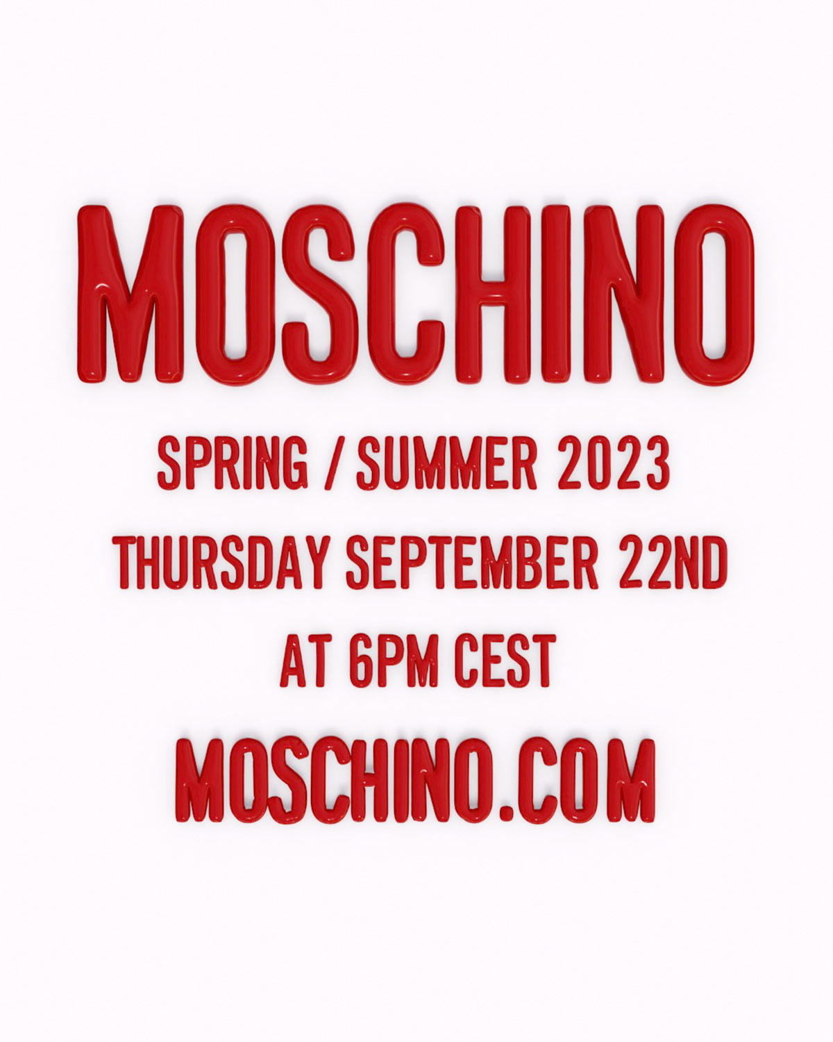Moschino spring/summer 2023 womenswear runway show livestream
