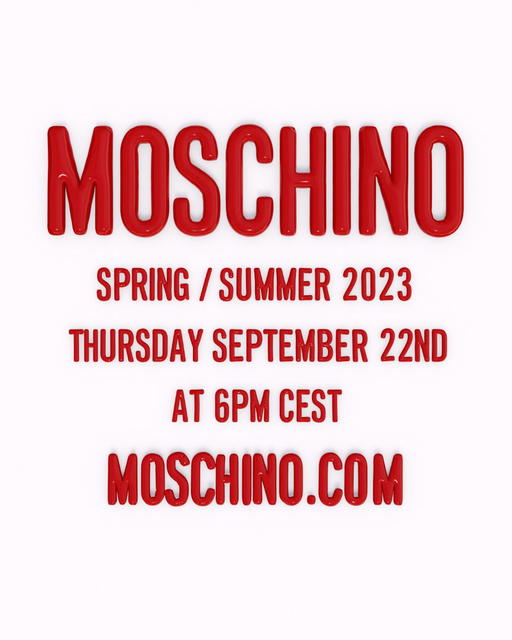 Moschino spring/summer 2023 womenswear runway show livestream