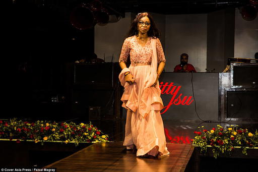 Soni of Make Love Not Scars at a fashion show