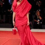 Tessa Thompson wearing Elie Saab