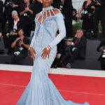 Jodie Turner-Smith wearing Balmain and Bvlgari