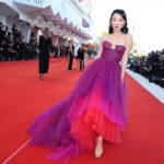Jessica Wang wearing Carolina Herrera and Bvlgari