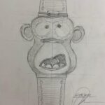 Sketch of the Konstantin Chaykin X BAYC 5637 watch (Credit: UltraLuxe)