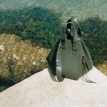 Hammock Compact in vintage khaki, from Loewe