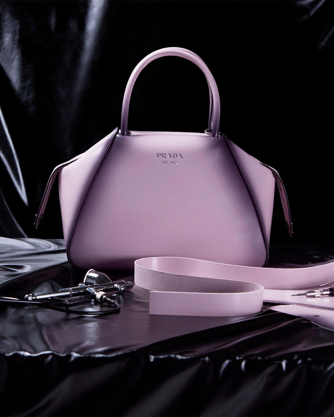 Brushed Supernova in alabaster, from Prada