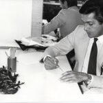 Valentino Garavani in his office (Credit: Valentino)