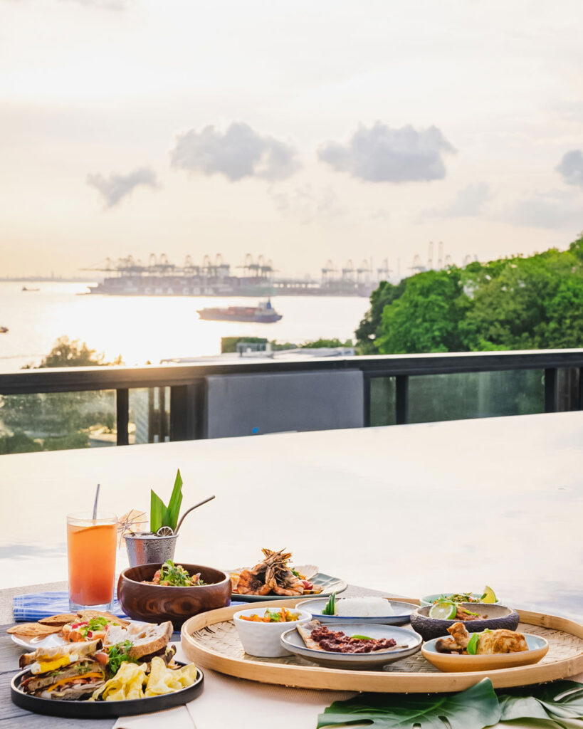 Check out the views while lounging from the only rooftop establishment on the island