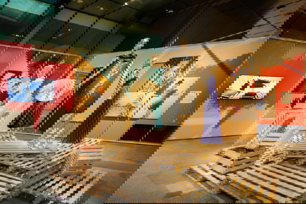 ‘Construction’ is the first segment that’s in view upon entering the exhibition (Credit: Asian Civilisations Museum)