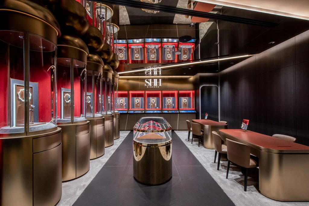 The boutique is designed by celebrated Singaporean interior designer Peter Tay (Credit: Sincere Fine Watches)