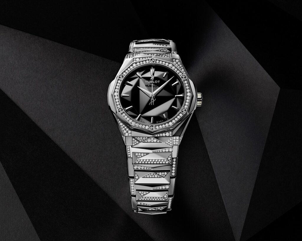 Classic Fusion Orlinski Bracelet in titanium with diamonds (Credit: Hublot)