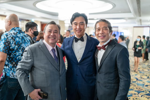 Jeremy Monteiro, Albert Chiu and Dr Edmund Lam