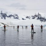 Paddleboarding in Antarctica