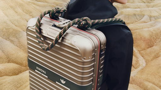 The Rimowa x adidas NMD_ BACKPACK in titanium