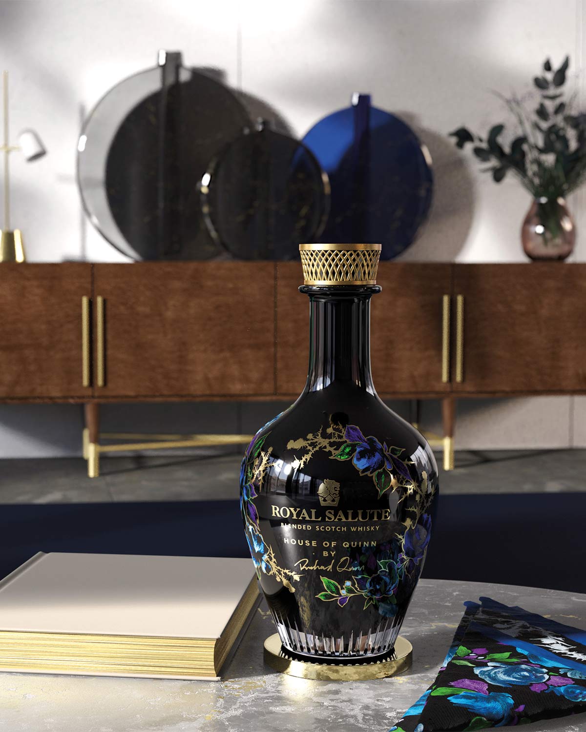 The limited edition Royal Salute House of Quinn by Richard Quinn