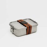 Stainless steel gemstone lunch box, from Zegna and Sigg