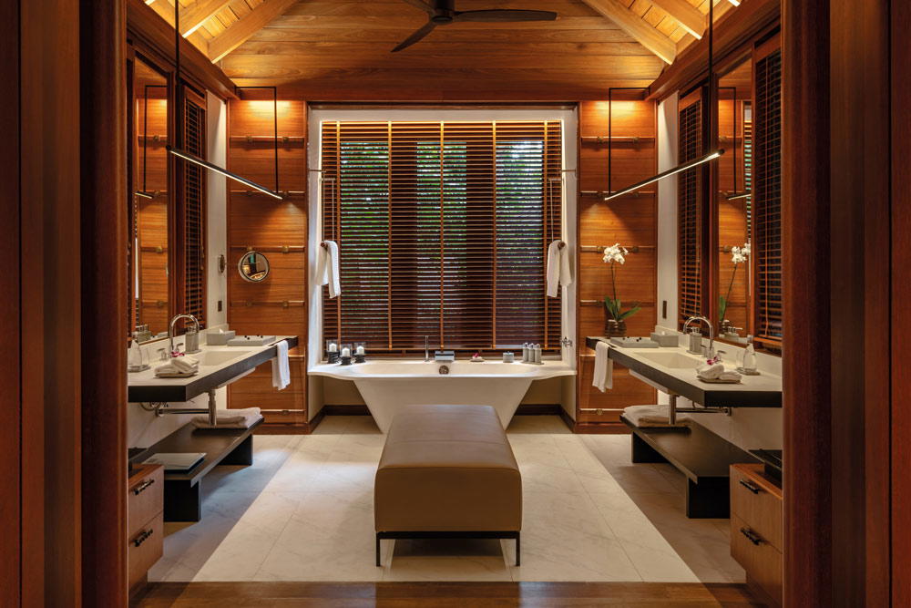 The bathroom in the Rainforest Villa
