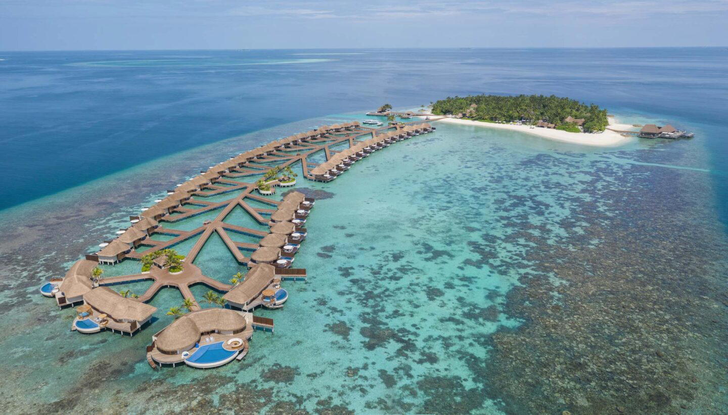 A bird's eye view of W Maldives