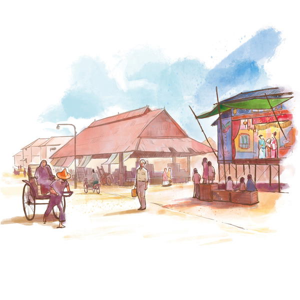 Clyde Terrace Market, in the 1960s Singapore