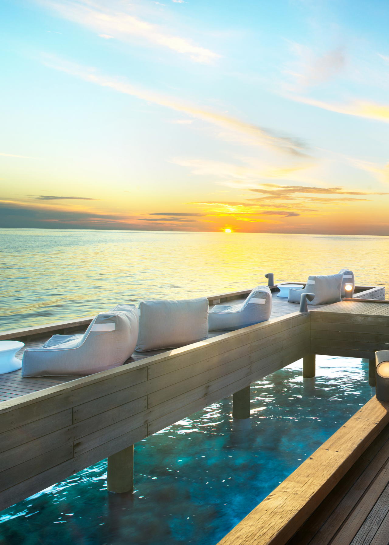 The view of the ocean from Fish at W Maldives