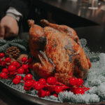 Guinea fowl with maitake, pomme puree and XO sauce