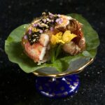 Kegani with dashi jelly and Oscietra caviar