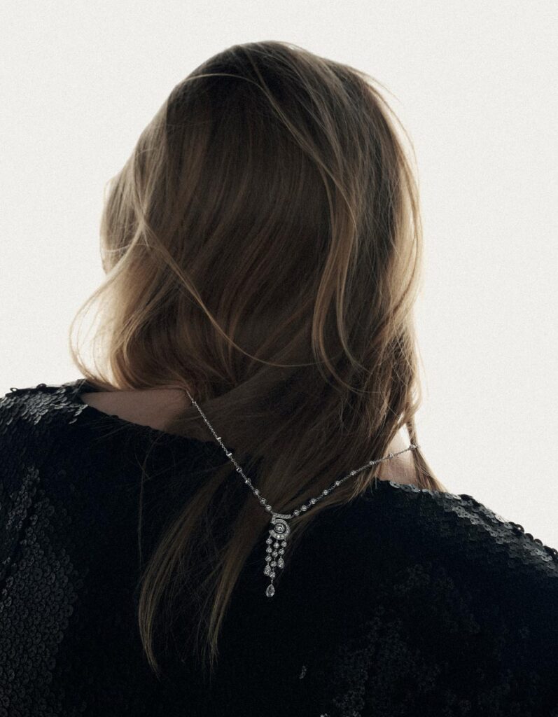 Eternal N°5 necklace in white gold with diamonds, from Chanel (Credit: Stefan Khoo)