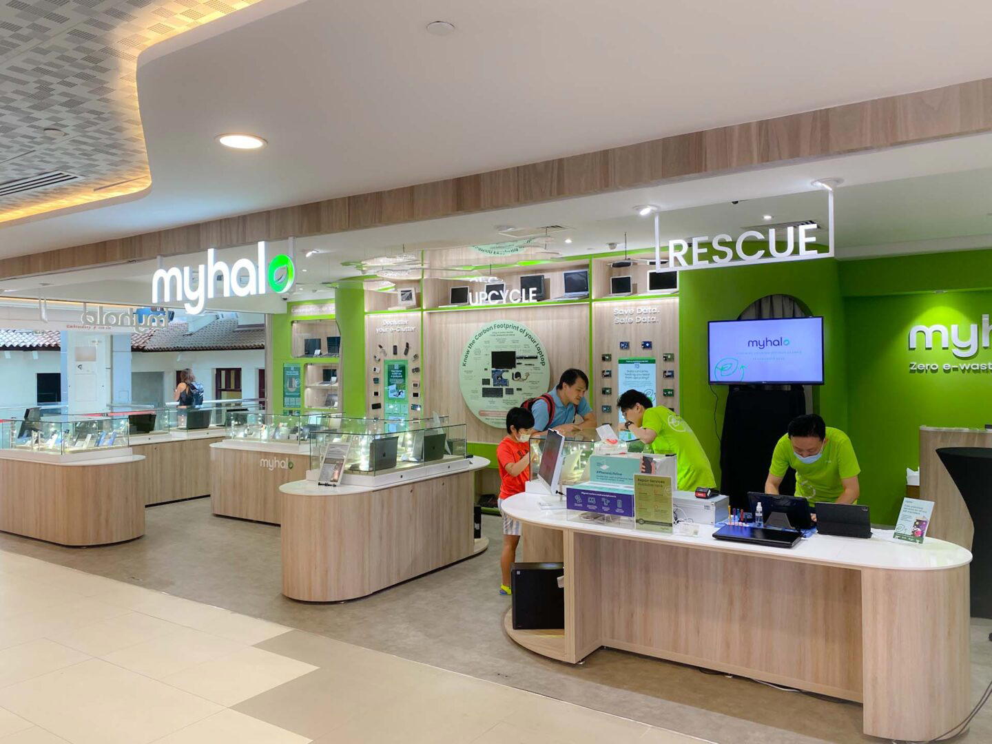 The myhalo store in Bugis Junction