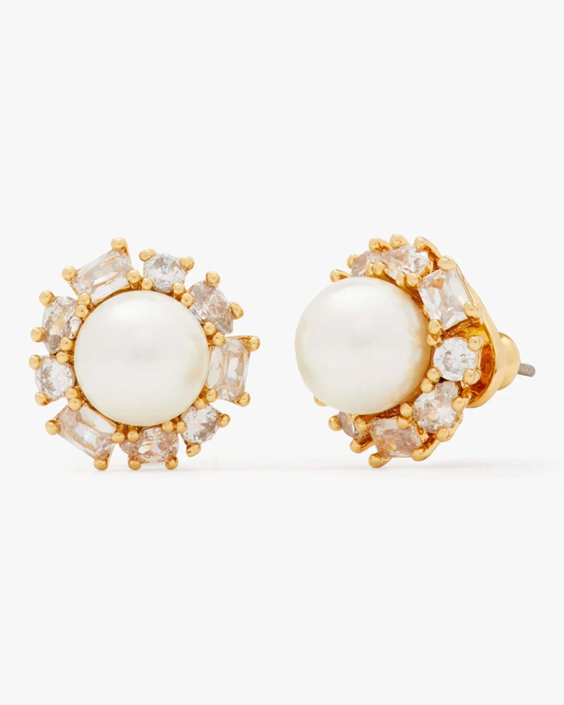 Candy Shop pearl halo studs, from&nbsp;Kate Spade