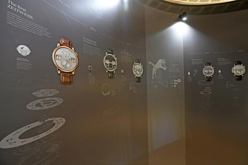 First unveiled in 2009, the Zeitwerk is the first mechanical wristwatch to display hours and minutes with jumping numerals (Credit: A. Lange & Söhne)