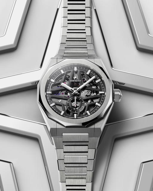 The Defy Skyline Skeleton is the world's first skeleton watch with a tenth-of-a-second indicator (Credit: Zenith)