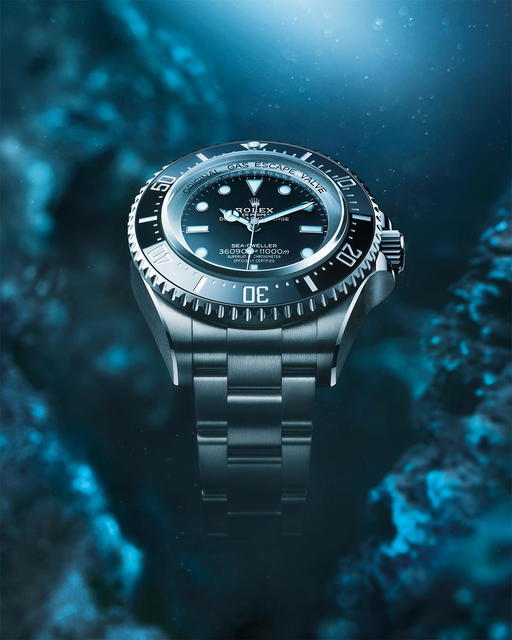 The Oyster Perpetual Deepsea Challenge is waterproof to a depth of 11,000m