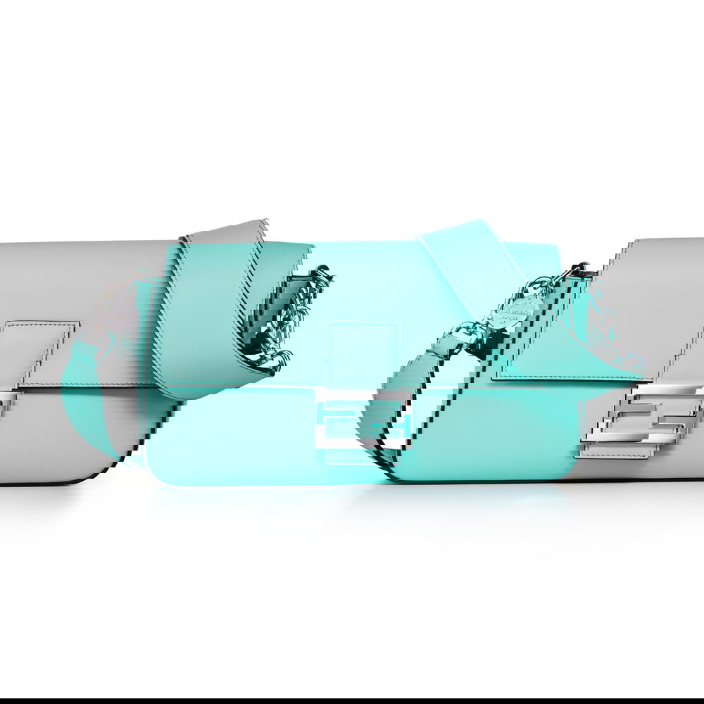 Medium Tiffany & Co. x Fendi Baguette in leather