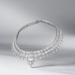 Fabulous Fifties necklace in white gold with a 10.06-ct DIF Type 2A diamond, diamonds (Credit: Van Cleef & Arpels)