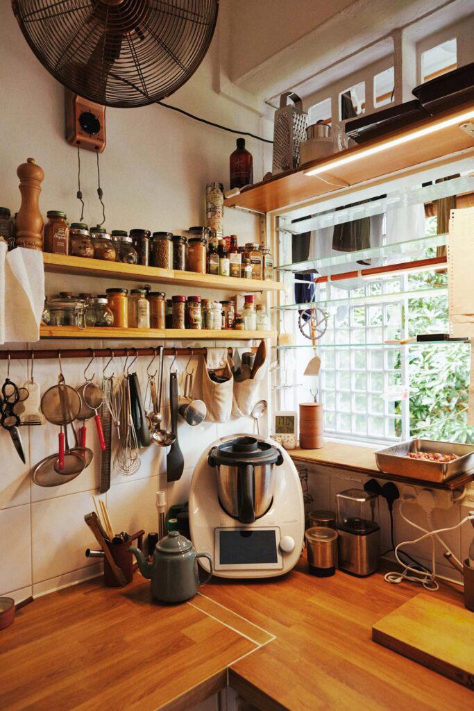 The clean kitchen at Potters' Table