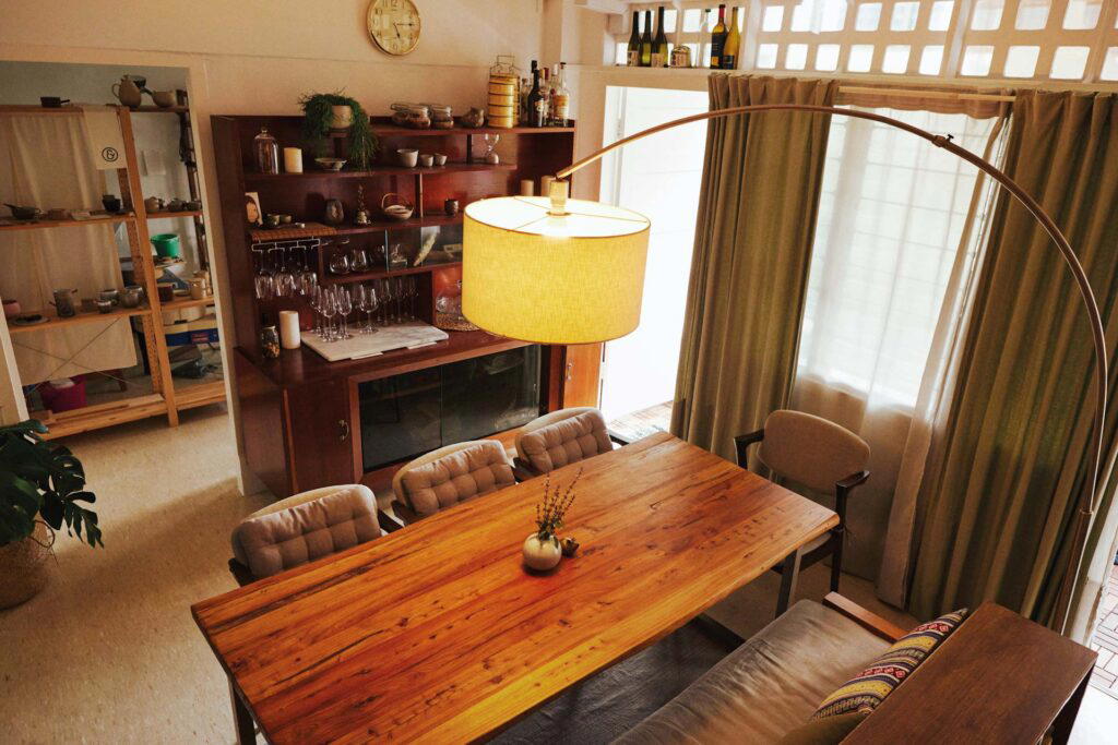 The dining table at Potters' Table