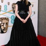 Wearing Giles Deacon (Credit: Getty Images)