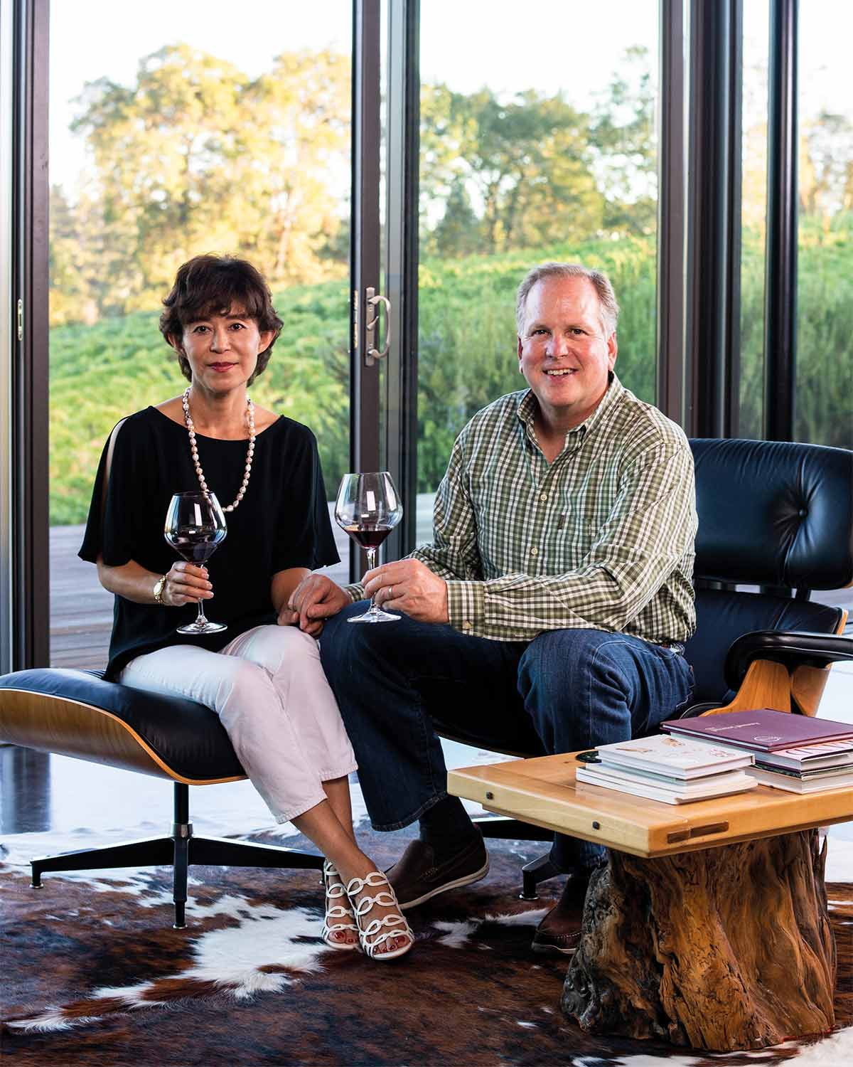 Akiko and Ken Freeman bonded over their shared love for pinot noir